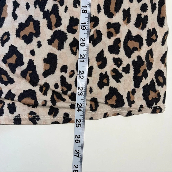 Maurices 24/7 Cream & Black Animal Print Braided Sleeve Tank Top Medium Women’s - Picture 7 of 10